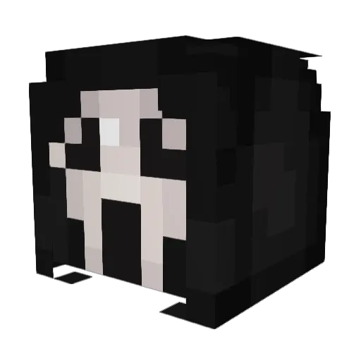 Ghillie1 Minecraft avatar head, 3D render
