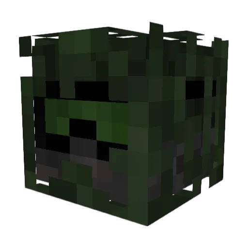 GhillieBoy_ Minecraft avatar head, 3D render