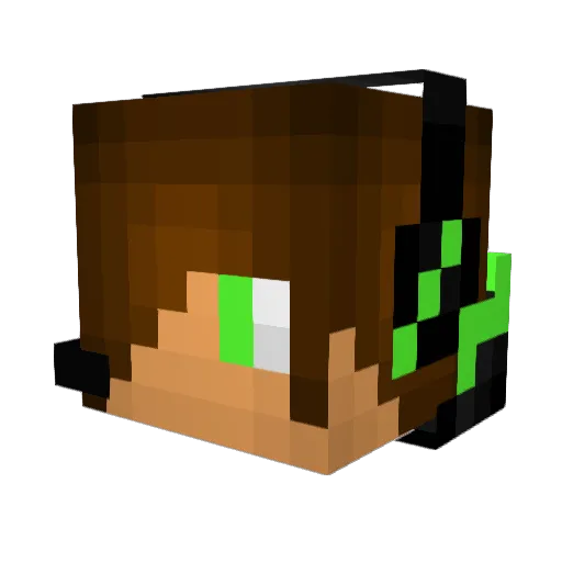 GhillyEU Minecraft avatar head, 3D render