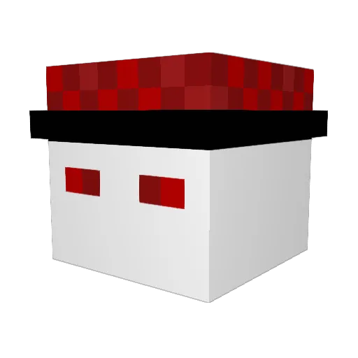 Ghissa03 Minecraft avatar head, 3D render
