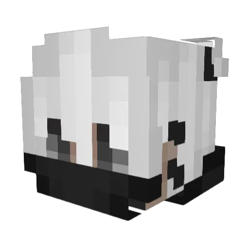 Ghoastyy_ Minecraft avatar head, 3D render