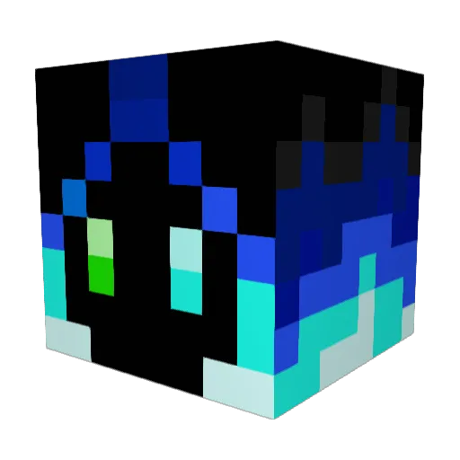 Ghominite7 Minecraft avatar head, 3D render