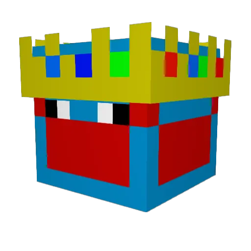 Ghoody Minecraft avatar head, 3D render