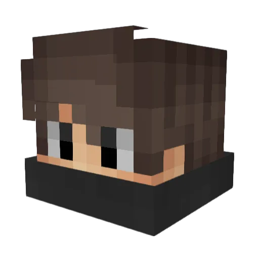 GhoosthPvP Minecraft avatar head, 3D render