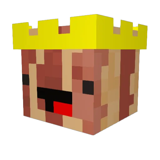 Ghosgar12 Minecraft avatar head, 3D render