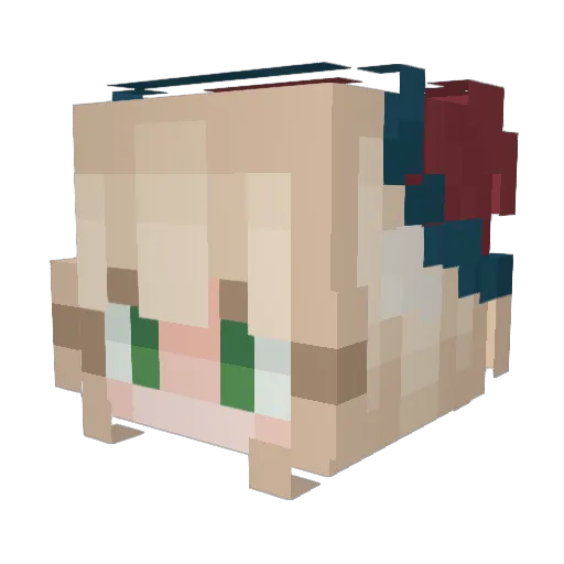 Ghosking_shArk Minecraft avatar head, 3D render