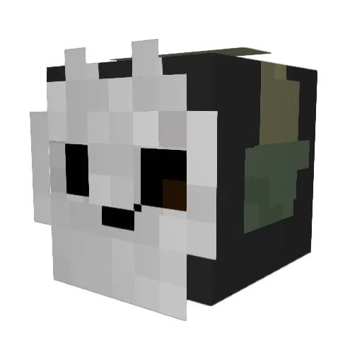 Ghost0206 Minecraft avatar head, 3D render