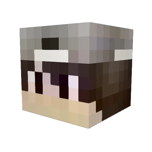 Ghost0919 Minecraft avatar head, 3D render