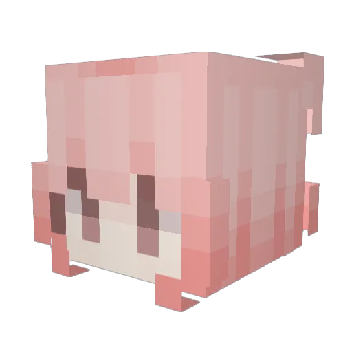 Ghost0929 Minecraft avatar head, 3D render