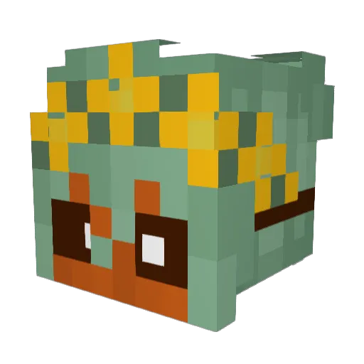 Ghost0fChaos Minecraft avatar head, 3D render