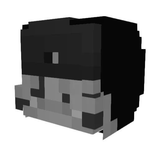 Ghost134568 Minecraft avatar head, 3D render