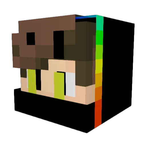 Ghost1506 Minecraft avatar head, 3D render