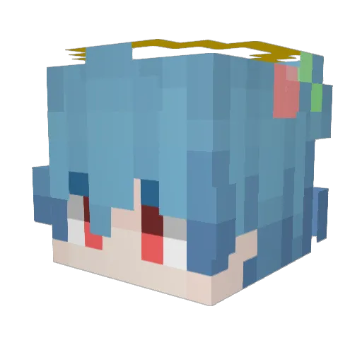 Ghost2005 Minecraft avatar head, 3D render