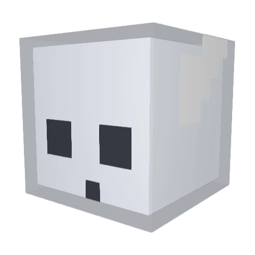 Ghost2525252 Minecraft avatar head, 3D render