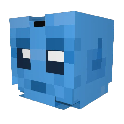 Ghost29A Minecraft avatar head, 3D render