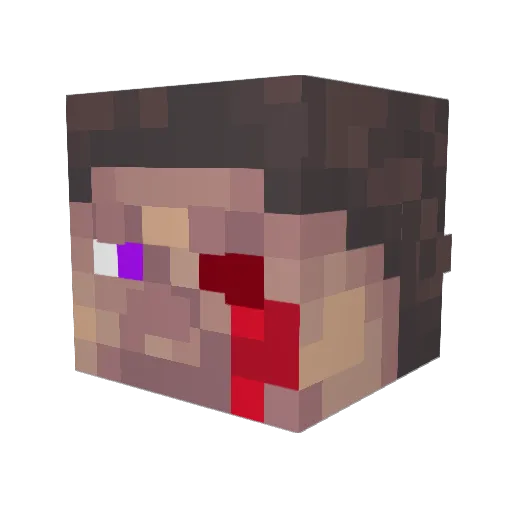 Ghost336799 Minecraft avatar head, 3D render