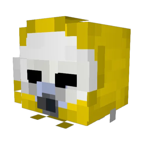 Ghost67081 Minecraft avatar head, 3D render
