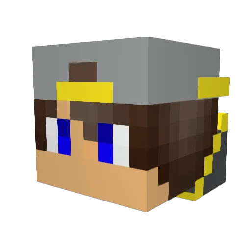 Ghost81202 Minecraft avatar head, 3D render
