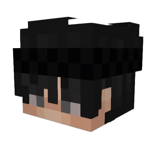 GhostAaron24 Minecraft avatar head, 3D render