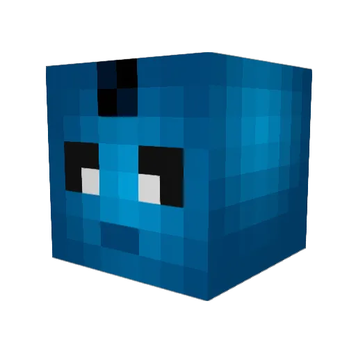 GhostAnanse Minecraft avatar head, 3D render