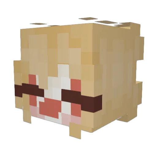 GhostBeez_ Minecraft avatar head, 3D render