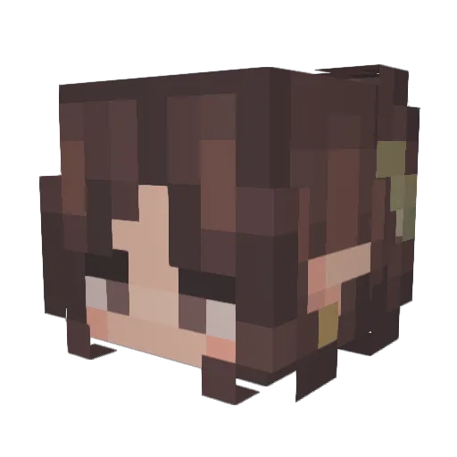 GhostBreaker3 Minecraft avatar head, 3D render