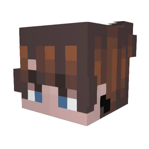 GhostBunny01 Minecraft avatar head, 3D render