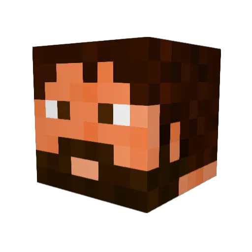 GhostBuster2K4 Minecraft avatar head, 3D render