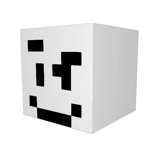 GhostBz Minecraft avatar head, 3D render