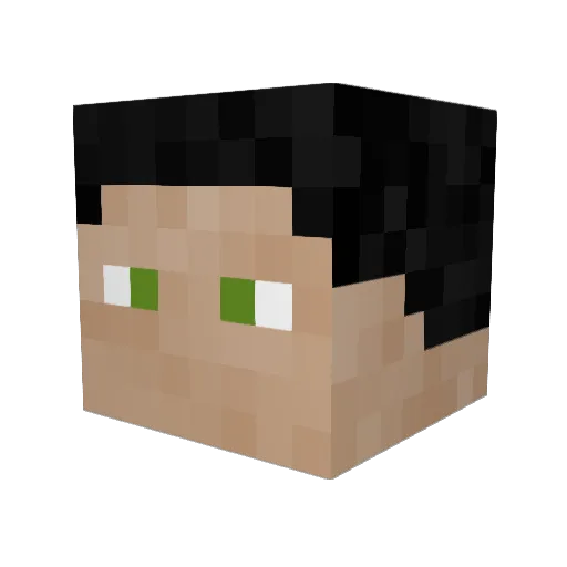GhostCheeese Minecraft avatar head, 3D render