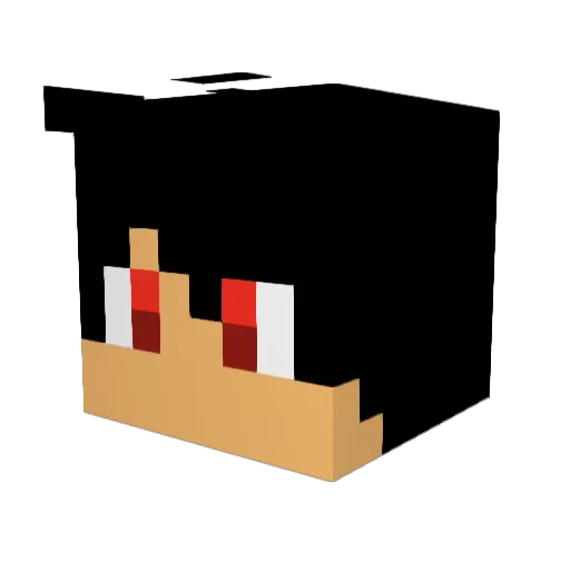 GhostCondor96 Minecraft avatar head, 3D render