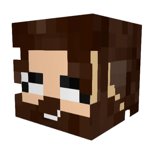 GhostCum420 Minecraft avatar head, 3D render