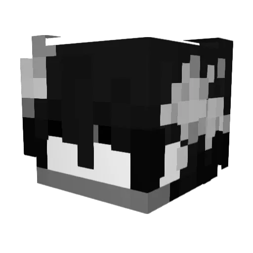 GhostDecay Minecraft avatar head, 3D render