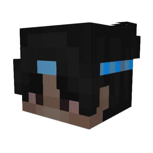 GhostDino17 Minecraft avatar head, 3D render