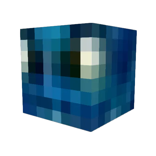 GhostDog1726 Minecraft avatar head, 3D render
