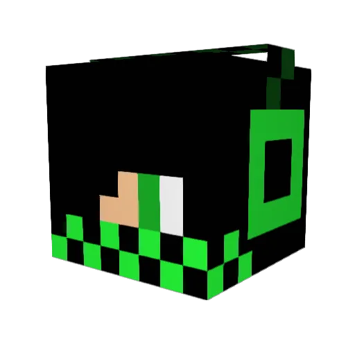 GhostDoom456 Minecraft avatar head, 3D render