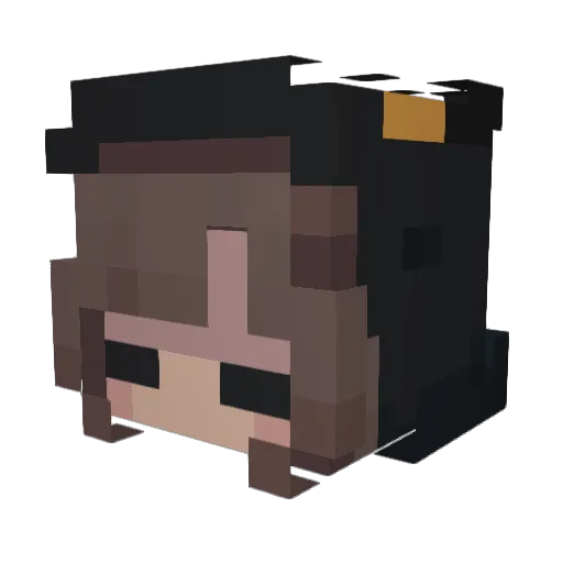 GhostDragon0904 Minecraft avatar head, 3D render