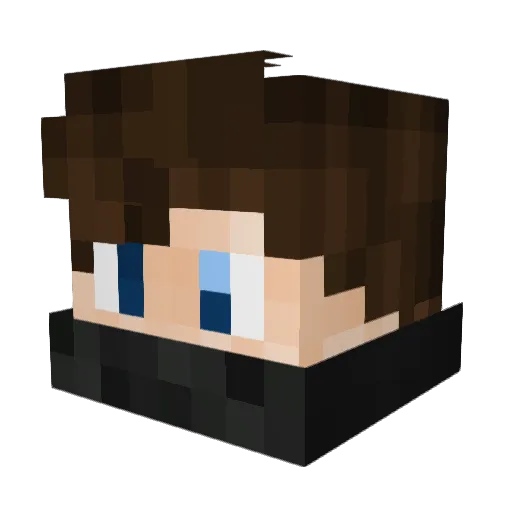 GhostEalge Minecraft avatar head, 3D render