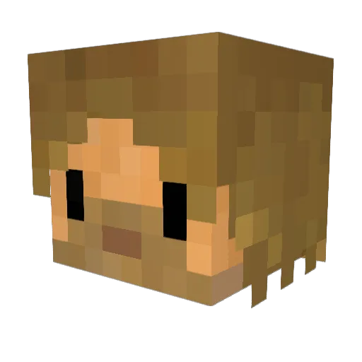 GhostFreak2071 Minecraft avatar head, 3D render
