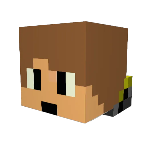 GhostGamer0261 Minecraft avatar head, 3D render