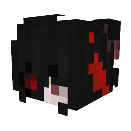 GhostGhost9999 Minecraft avatar head, 3D render
