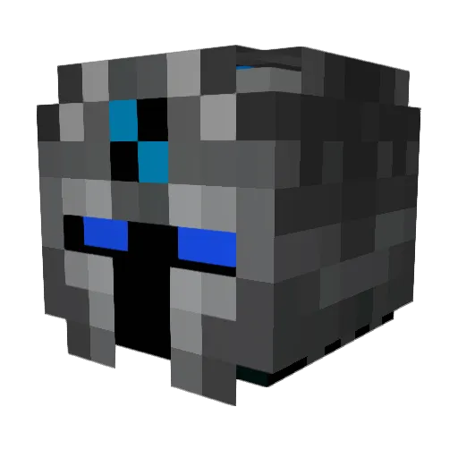 GhostGhostDragon Minecraft avatar head, 3D render