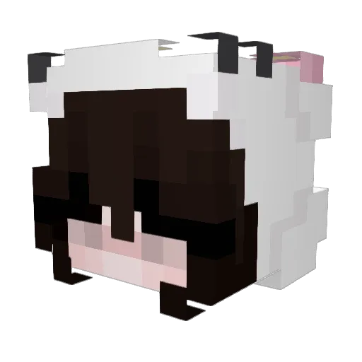 GhostGirl520 Minecraft avatar head, 3D render