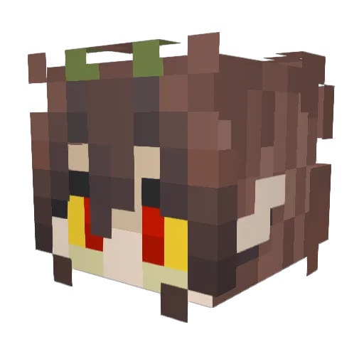 GhostGirl6482 Minecraft avatar head, 3D render