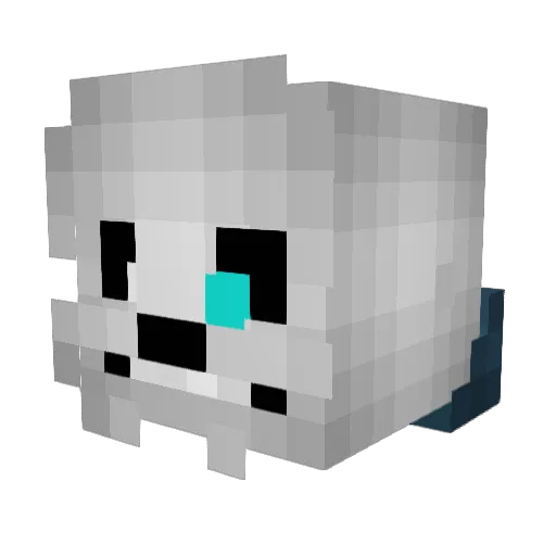 GhostHawk567 Minecraft avatar head, 3D render