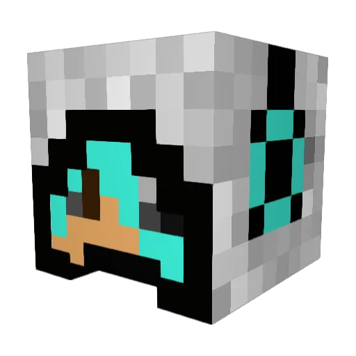 GhostHornet007 Minecraft avatar head, 3D render