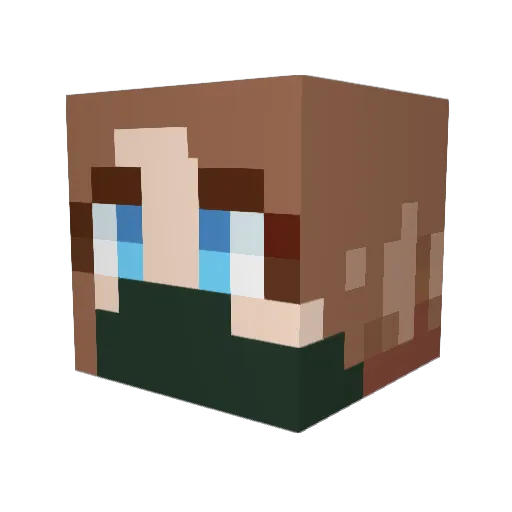 GhostHoundKeeper Minecraft avatar head, 3D render