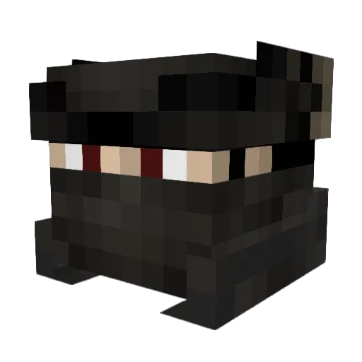 GhostHunt3rX Minecraft avatar head, 3D render