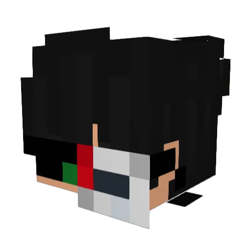 GhostJR14 Minecraft avatar head, 3D render