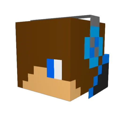 GhostKiller52 Minecraft avatar head, 3D render